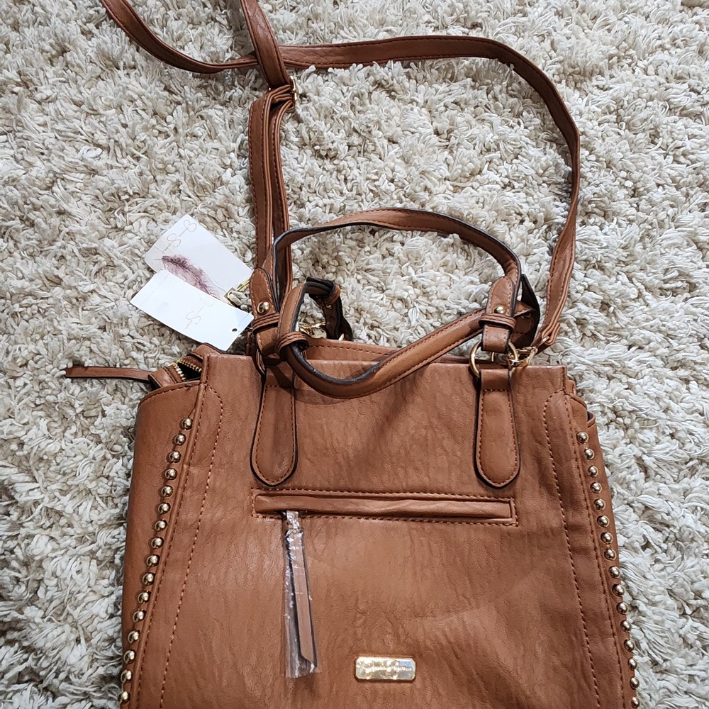 Brown Studded Women's Bag